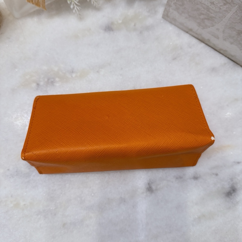 Tory Burch Orange Sunglasses Cases: - Picture 5 of 7